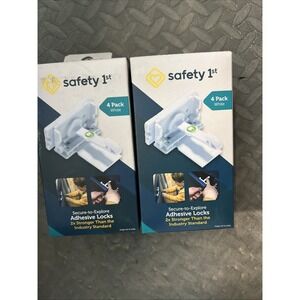 2 Boxes Safety 1st HS395 Adhesive Cabinet Safety Latch ~ 4 Pack